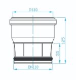 Mufa adaptor 110/110 - CR