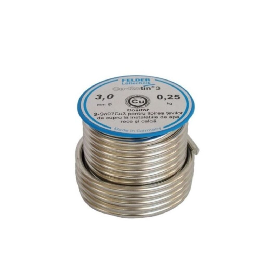 Aliaj de lipire moale 3mm 250gr SN97CU3 - Felder